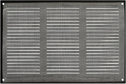 Repa Market 12x8 Inch Air Vent Cover/Anthracite Galvanized Steel Louvered Grill Cover with Mesh Screen/Wall or Ceiling Vent/Durable Flush Mount HVAC Register for Indoor and Outdoor Ventilation
