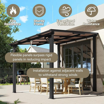 Aoxun 8’x10’ Gazebo for Patio, Gazebo Pergola - Image 5