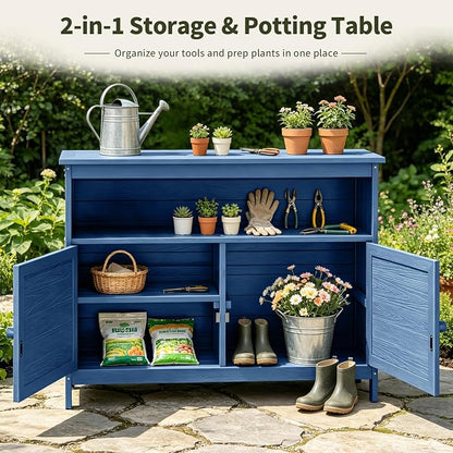 HIPS All-Weather Outdoor Storage Cabinet, Outdoor Sideboard - Image 6