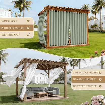 HDCAXKJ Waterproof Outdoor Curtains - Image 4