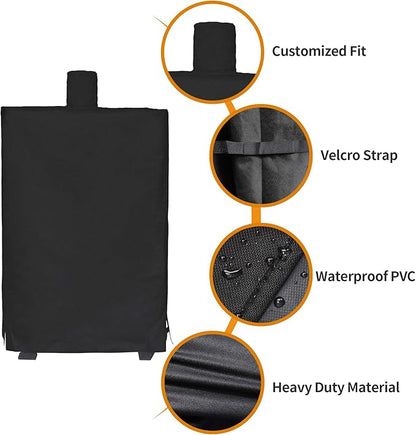 i COVER 73550 Pellet Smoker Cover for Pit Boss Grills 77550 5.5 and 5 Series PBV5P1, pro Collection 4 Vertical Wood Smokers PBV4PS1 600D Waterproof Heavy-Duty Canvas Grill Covers
