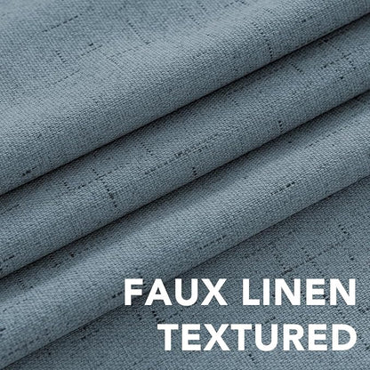 H.VERSAILTEX Linen Curtains 100% Blackout Curtains - Image 4