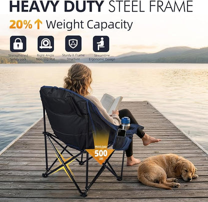 Oversized Camping Chair for Adults 2 Pack - Image 5
