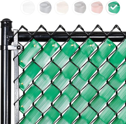Chain Link Fence Privacy Tape (Emerald Green)