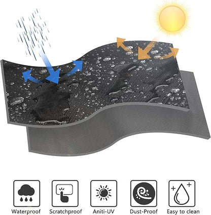 TOHONFOO Pizza Oven Carry Cover for Ooni Koda 12 Gas Pizza Oven Heavy Duty Waterproof 600D Oxford Fabric Portable Outdoor Pizza Oven Carry Accessories Black