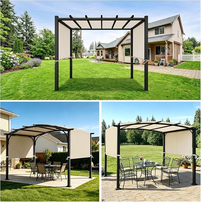 NOVINO Canopy Cover Replacement Pergola Canopy, w/Drainage Holes - Image 8