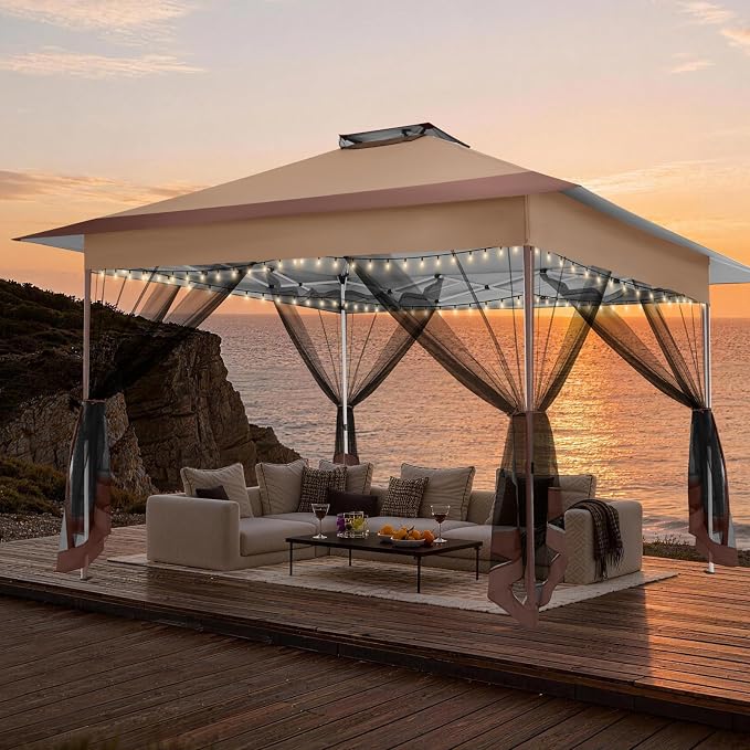 C0BIZI Gazebo 10x15 Pop up Canopy, Gazebos on Clearance-Canopy Tent - Image 3
