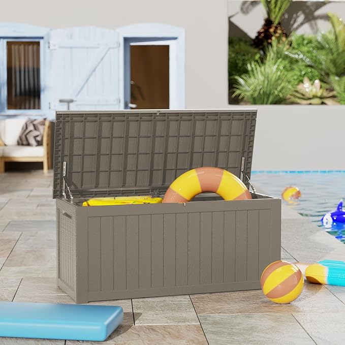 Outdoor Storage Box, 270 Gallon Waterproof Deck Box, Super-Sized Gas-Spring - Image 5