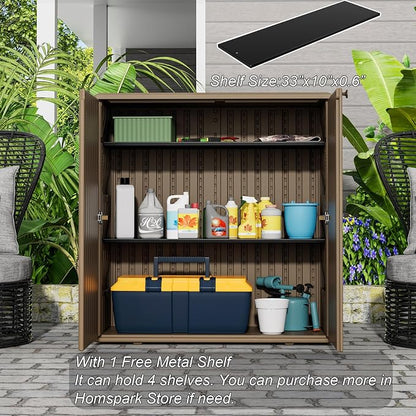 HOMSPARK Indoor/Outdoor Storage Cabinet - Image 5