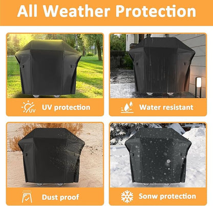 7138 Grill Cover for Weber Spirit II 200 Gas Grill, Waterproof Cover for Weber Spirit E210 and Spirit II 200 Gas Grill Models, 48 Inch Outdoor BBQ Cover for Spirit Grill