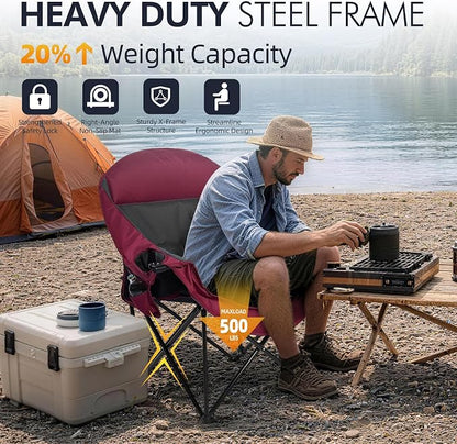 Oversized Camping Chair for Adults 2 Pack - Image 5