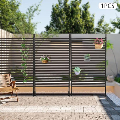 Outdoor Privacy Fence Screen, Privacy Fence Screen for Outside Decorative Privacy Screen Fence Panels,3.6 ft W x 6 ft H Tall Divider for Outdoor Garden Backyard Patio Decorative,Brown,1PC