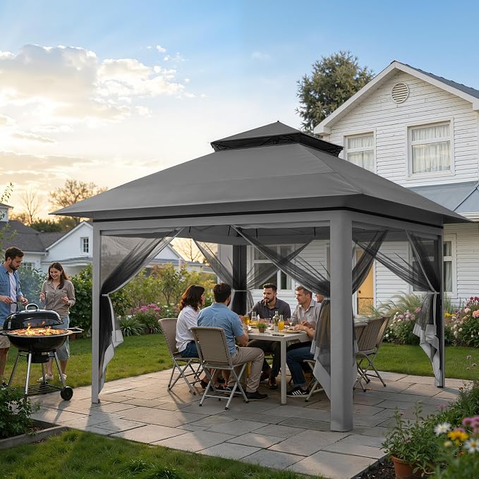 Driftalia 13x13 Pop Up Gazebo for Patio, Deck - Image 6