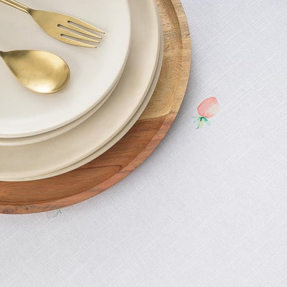 Maison d'Hermine Table Cloth Round Table 100% Cotton Tablecloth for Dining Room, Farmhouse, Home, Hotel, Parties & Wedding - Ideal for Easter Decorations Spring & Summer (Bunny Party, 63" Round)