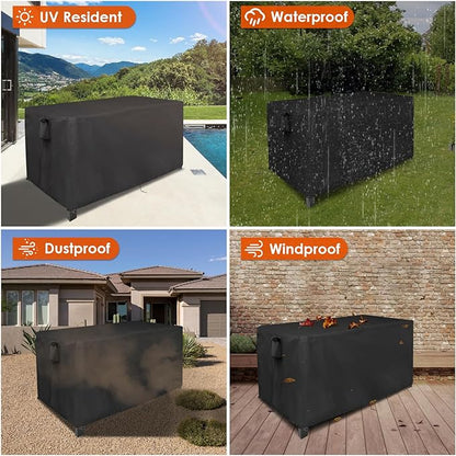 Outdoor Table Cover for Patio Furniture, 52inch Prep Table Cover Waterproof for Patio Bar,Grill Cart,Kitchen Island Tables-52"L x 26"W x 30"H
