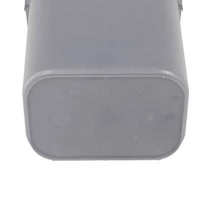 Amazon Basics Rectangular Commercial Office Wastebasket, 10 gallon (Pack of 2), Grey