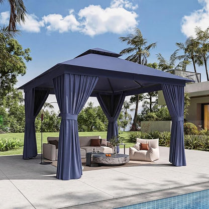 10'x10' Gazebo, Metal Frame Canopy by Breezestival