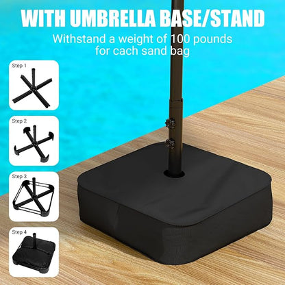 15FT Large Patio Patio Umbrella - Image 7