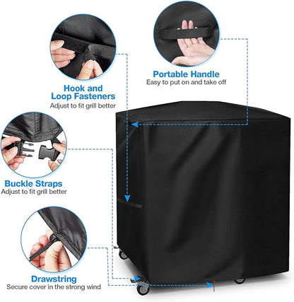 Grill Cover for Blackstone Model 8003 E-Series 22" Electric Tabletop Griddle with Prep Cart,Waterproof Heavy Duty Indoor Griddle Cover