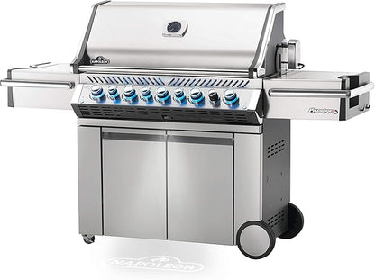Napoleon PRO665RSIBPSS-3 Prestige PRO 665 RSIB Propane Gas Grill, sq.in. + Infrared Side and Rear Burners, Stainless Steel