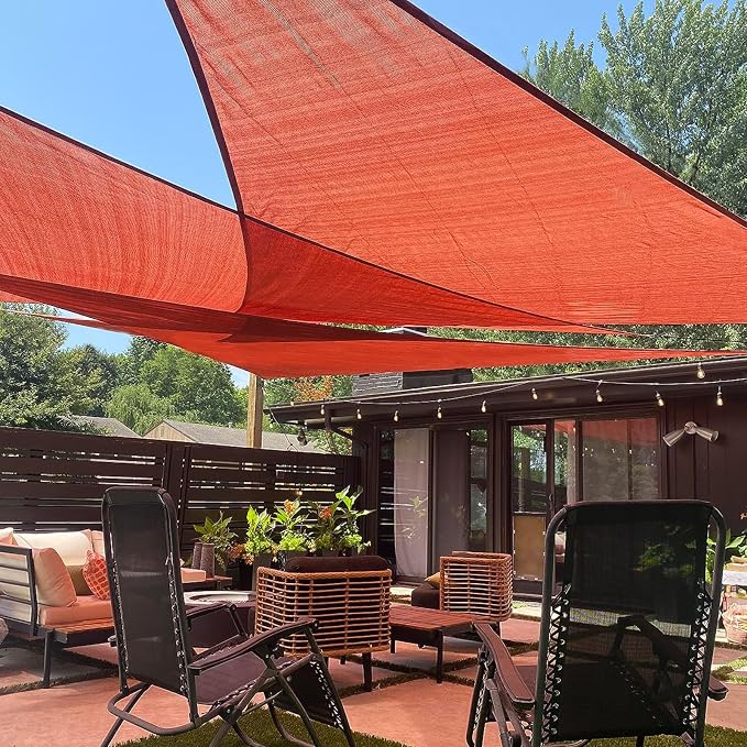 LOVE STORY Custom Size 6' x 7' x 9.2' Sun Shade Sail by LOVESTORY