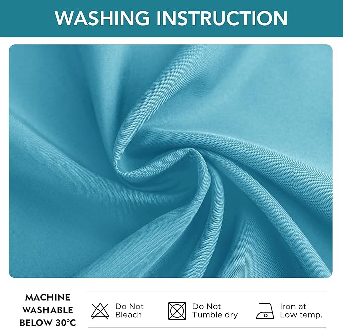 HolidayIdeas Gazebo Curtains Outdoor Waterproof 4 Panels-Windproof Weatherproof Privacy Outside Curtains-Grommet Top and Tab Bottom Drape for Patio, Porch, Pergola, Cabana, Backyard 54x95 Inch Teal