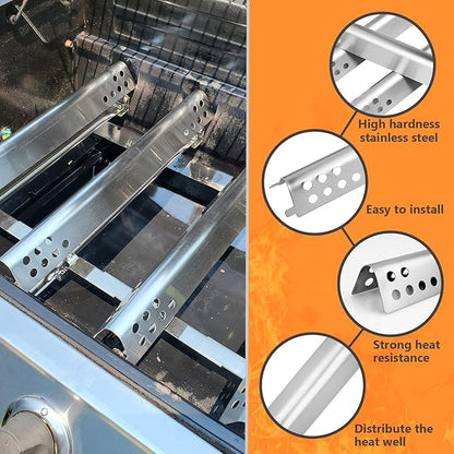 Grill Replacement Parts for Charbroil Performance 463342119, 463335517, 463347017, 463332718, 304 Stainless Steel Grill Parts for Char-Broil 463342118, 463376017, 463332718, 16 15/16" Heat Plate