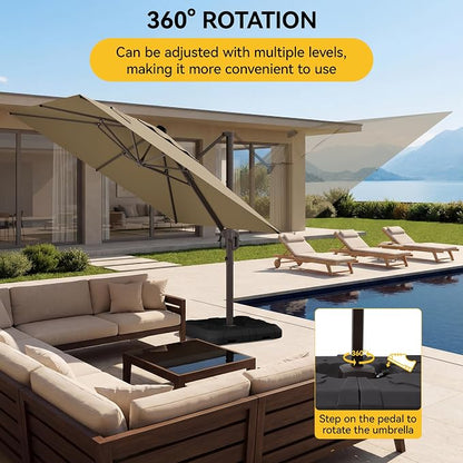 10x10FT Cantilever Outdoor Umbrella - Image 5