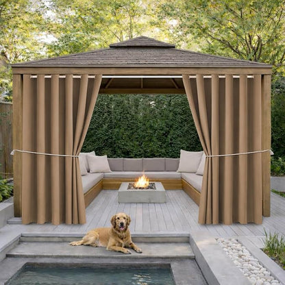 Waterproof Outdoor Curtain W84 x L84 by DivaenCamino