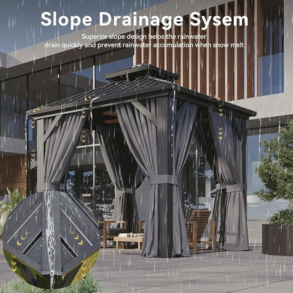 Aoxun Gazebo 8x8 Hardtop Gazebo - Image 4