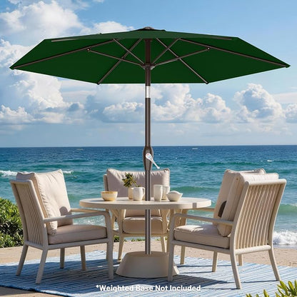 7.5FT Patio Umbrella Table Market Umbrella w/Tilt and Crank, Heavy-Duty Outdoor - Image 6