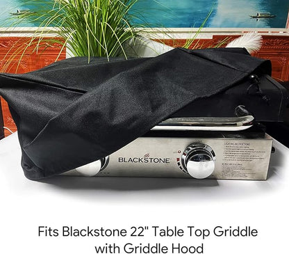 22 Inch Carry Bag and Griddle Cover Replacement Parts for Blackstone 22" Table Top Griddle with Griddle Hood, Heavy Duty Waterproof 600D Polyester Table Up 22" Griddle Cover