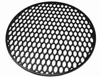 Aura outdoor products Cast Iron Grill Grate for 22 Inch Weber Kettle Grill - Works Great on The Weber Kettle, Weber Performer, Barrel Grills, Recteq Bullseye - Better Sear Marks