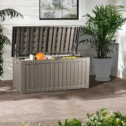 Outdoor Storage Box, 200 Gallon Waterproof Deck Box, Premium Hydraulic Cushion - Image 5