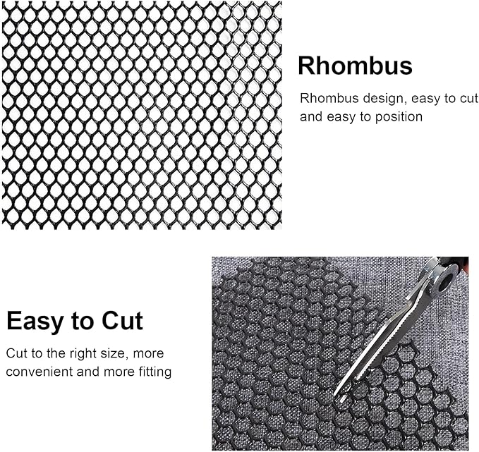 39.3IN x 65.6FT Garden Plastic Wire Mesh Fencing, Black Plastic Safety Fence Roll Poultry Breeding Netting Balcony Protection Net for Gardening Animal Pet Vegetable(Size:39.3INx65.6FT-Mesh 0.47IN)