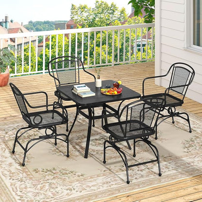 Tangkula Outdoor Rocking Chair Set of 4, Patio Rocker Chairs - Image 2
