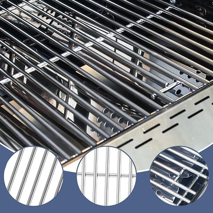 Grill Parts for Nexgrill Replacement Parts 2 Burner 720-0864 720-0864M,Stainless Cooking Grate,Heat Shield,Burner Kit for Megamaster 720-0864MA Grill Grates Replacement Parts kit for nexgrill grates