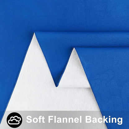 Smiry Rectangle Table Cloth 60x102 Inch, Waterproof Wipeable Vinyl Tablecloths Protector, Oil Spill Proof Plastic Table Cover for Dining, Picnic, Camping, Outdoor, Blue