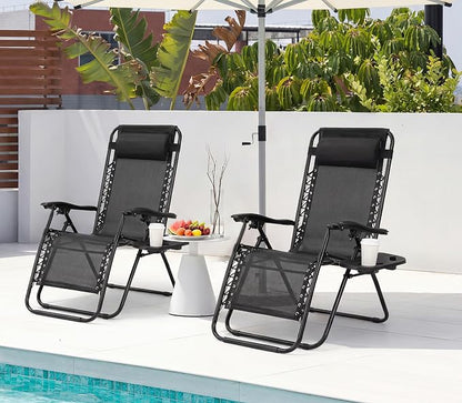 Alpen Zero Gravity Lounge Chair Set of 2, Patio Chair - Image 2