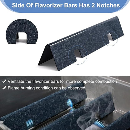 Criditpid Grill Replacement Parts for Weber GS4 Spirit 2 Grill Parts, 7636 Flavorizer Bars & 7638 Grill Grates Kit for Weber Spirit 300 and Spirit II 300 Series E310 E320 E330 S310 S320 S330 Grills.