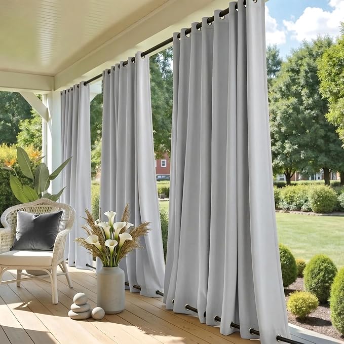 NICETOWN 2 Panels Outdoor Curtains by NICETOWN