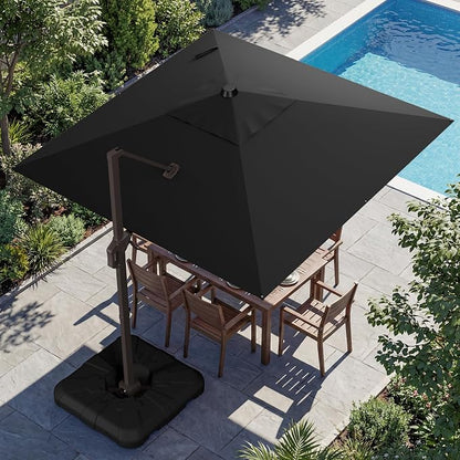 10x10FT Cantilever Outdoor Umbrella by ZLACUIU