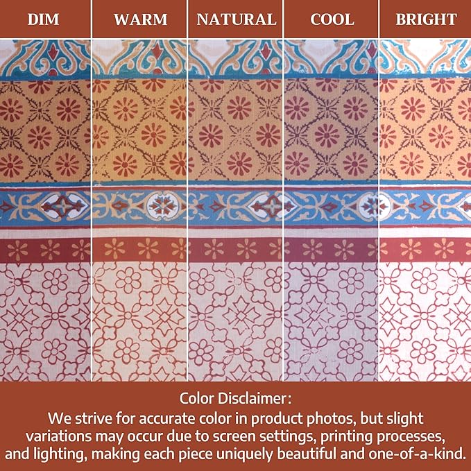Maison d' Hermine Table Cloth Round Table 100% Cotton 69 Inches Fall Tablecloth Reusable Everyday Use for Thanksgiving Christmas Decorations Dining Farmhouse Party (Romane)