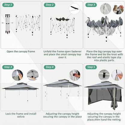 COBIZI 12x12 Pop Up Gazebos On Clearance - Image 8