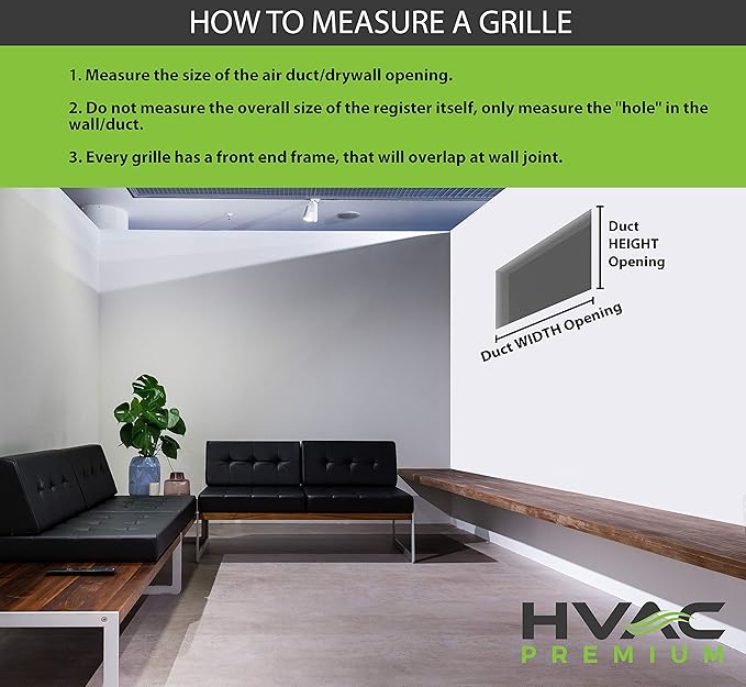 20" X 20" Adjustable AIR Supply Diffuser - HVAC Vent Cover Sidewall or Ceiling - Grille Register - High Airflow - White [Outer Dimensions: 21.75"w X 21.75"h]