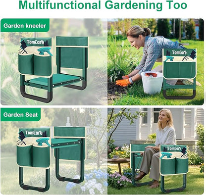 TomCare Garden Kneeler and Seat, 11.14" Kneeling Pad Sturdy Garden Bench | - Image 3