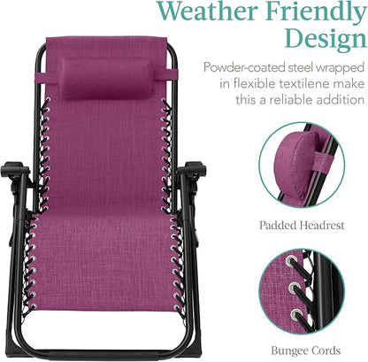 Best Choice Products Oversized Zero Gravity Chair, Folding Outdoor Patio - Image 4