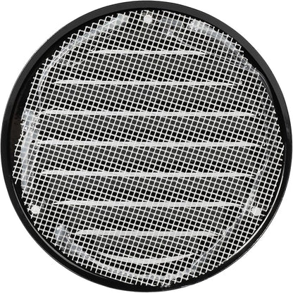 Repa Market 4 Inch (Opening Dimensions) Air Vent Covers/Black Galvanized Steel Return Air Grille/AC Vent Cover/Wall or Ceiling HVAC Registers Grilles & Vents for DIY & Home Improvement