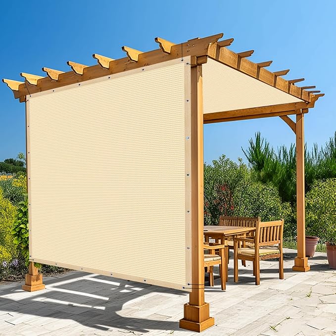 Amagenix 90% Pergola Shade Cover 16' X 20' Sun Shade Cloth by Amagenix