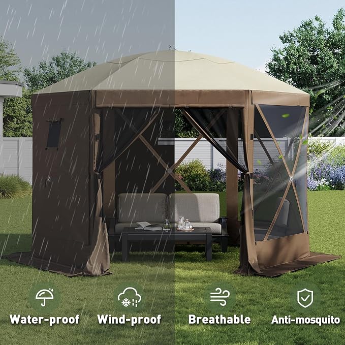 Aoxun 10x10FT Pop-up Canopy Shelter Tent - Image 5